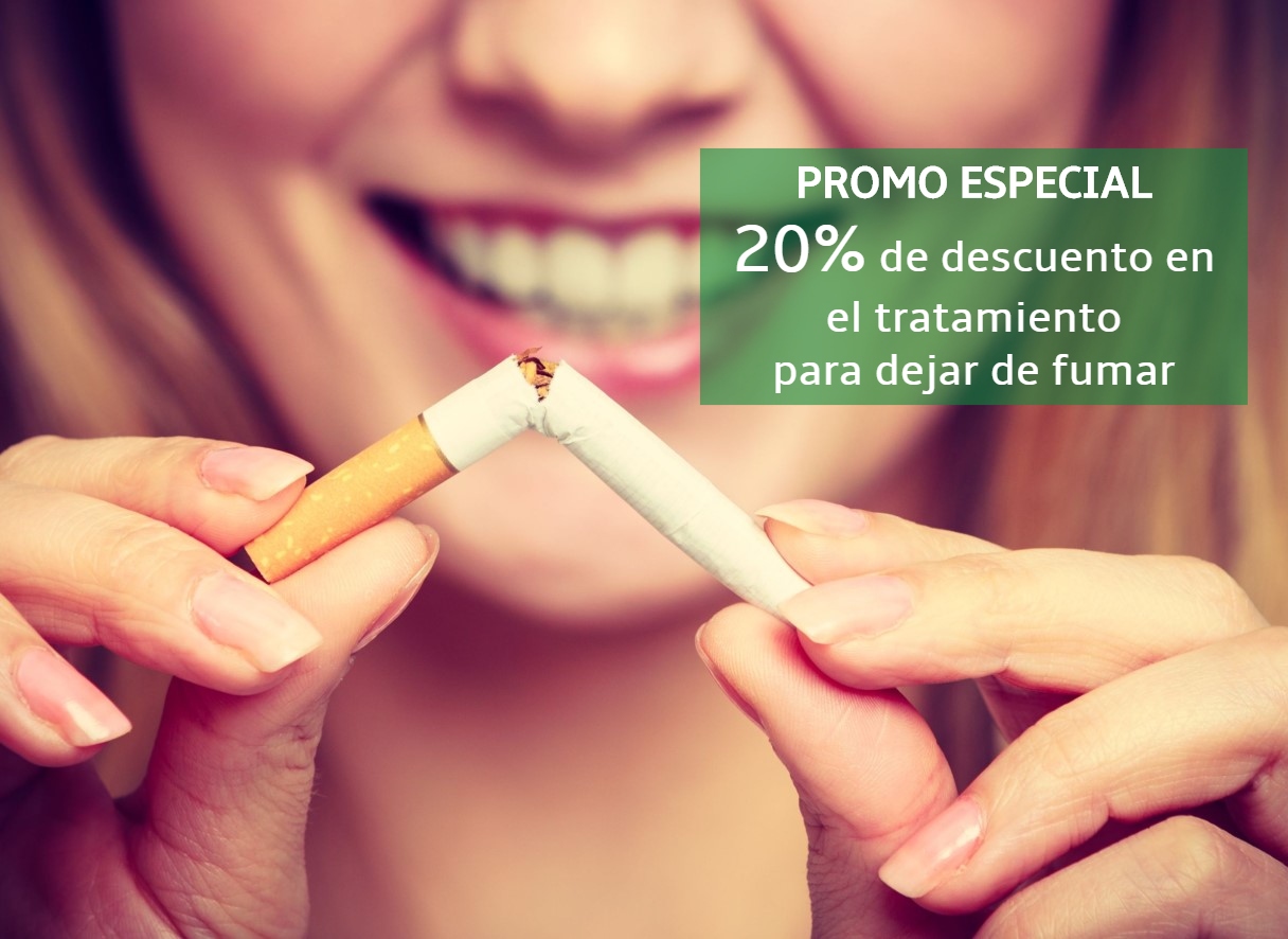 oferta del 20% de desucento en tratamientos para dejar de fumar